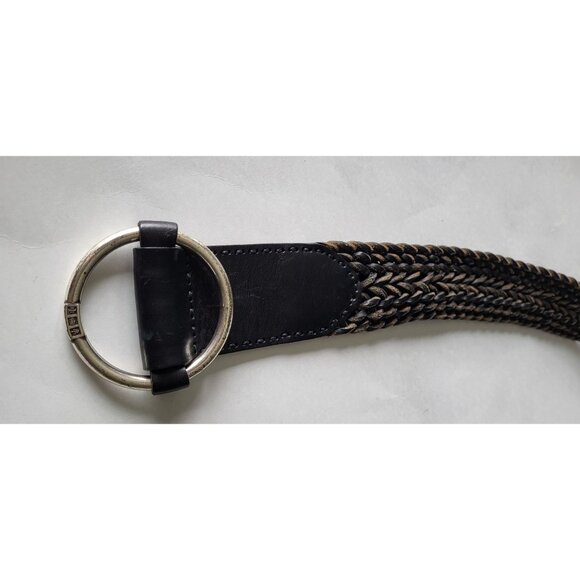 Ralph Lauren Double RL Braided Vintage Boho Leather Belt - Picture 2 of 10